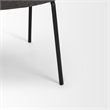Mercana Corey Dining Chair W/ Gray Fabric & Matte Black Metal Set of 2