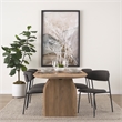 Mercana Corey Dining Chair W/ Gray Fabric & Matte Black Metal Set of 2