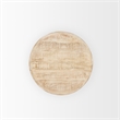 Mercana Rosie Large Blonde Wood End Table in White