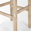Mercana Rosie Large Blonde Wood End Table in White