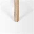 Mercana Rosie Large Blonde Wood End Table in White