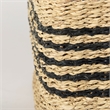 Mercana Cullen Gray Twisted Seagrass Square Basket (Set Of 3)