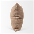 Mercana Jacklyn Brown Linen Square Decorative Pillow Cover