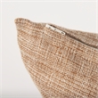 Mercana Jacklyn Brown Linen Square Decorative Pillow Cover