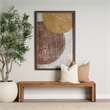 Mercana Jacklyn Brown Linen Square Decorative Pillow Cover