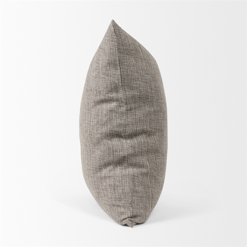 Mercana Jacklyn Grey Linen Square Decorative Pillow Cover