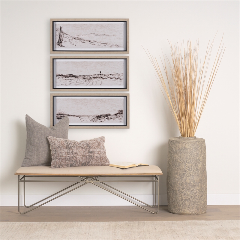Mercana Jacklyn Grey Linen Square Decorative Pillow Cover