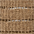Mercana Hayes Medium Brown Seagrass Round Basket With Stripe Pattern in Set Of 2