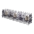 Mercana Mondavi Dark Metal Twigs Table Candle Holder in Black