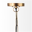 Mercana Leighton I 15X20 Gold Toned Metal Spherical Pendant Light in Clear