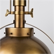 Mercana Leighton I 15X20 Gold Toned Metal Spherical Pendant Light in Clear