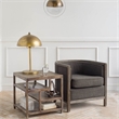 Mercana Leighton I 15X20 Gold Toned Metal Spherical Pendant Light in Clear