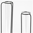 Mercana Beeker Set Of Three Matte Black Metal Test Tube Style Vases