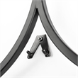 Mercana Lyra Ii Wall-Mounted Candle Holder in Black