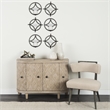 Mercana Lyra Ii Wall-Mounted Candle Holder in Black
