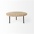 Mercana Cedric Round Decorative Display Stand in Black And Black