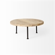 Mercana Cedric Round Decorative Display Stand in Black And Black