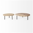 Mercana Cedric Round Decorative Display Stand in Black And Black