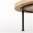 Mercana Cedric Round Decorative Display Stand in Black And Black
