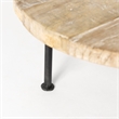 Mercana Cedric Round Decorative Display Stand in Black And Black