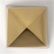 Mercana Giza 4L X 4W Gold Elongated Pyramids (Set Of 2)
