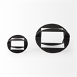 Mercana Cusco Black Iron Small Gunmetal Geometric Decorative Object