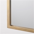 Mercana Giovanna 23.6L X 1.2W X 48.8H Gold Metal Frame Ogee Arch Vanity Mirror