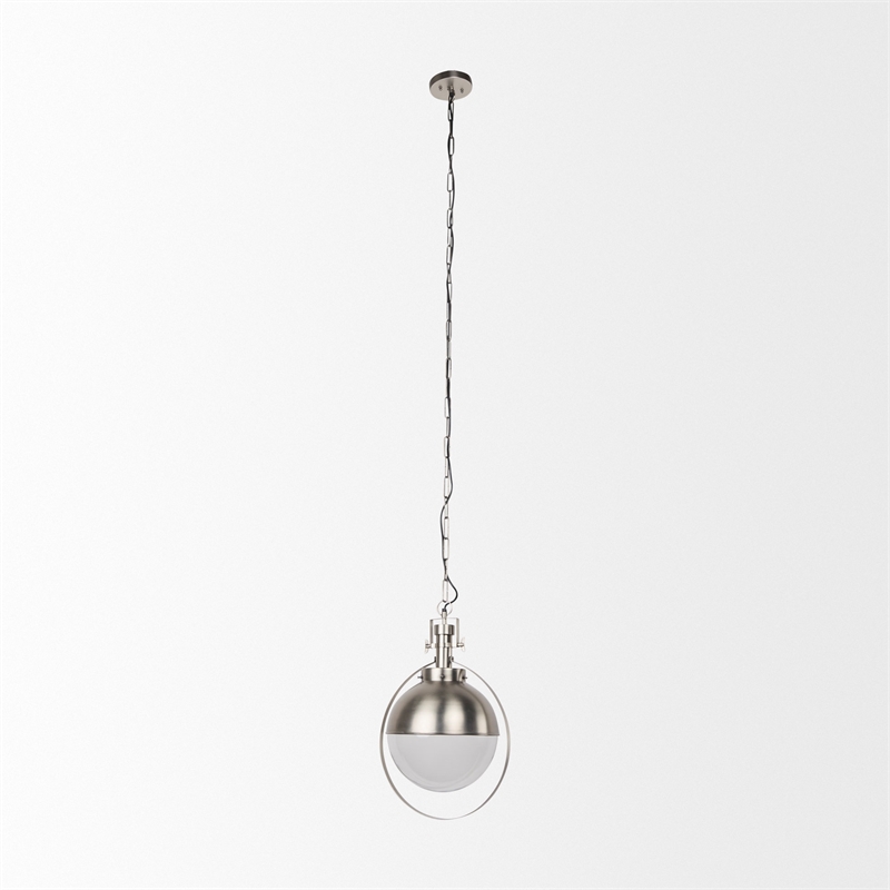Mercana Leighton 15.0L X 15.0W X 20.0H Antique Nickel Pendant Light