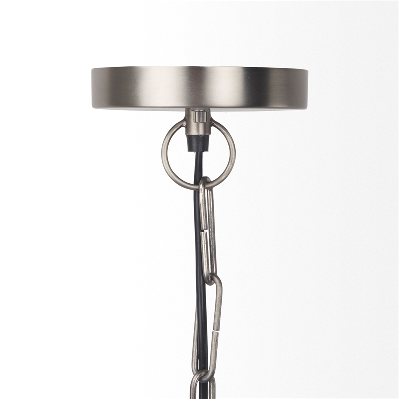 Mercana Leighton 15.0L X 15.0W X 20.0H Antique Nickel Pendant Light