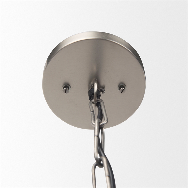 Mercana Leighton 15.0L X 15.0W X 20.0H Antique Nickel Pendant Light