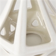 Mercana Hood 7.7L X 7.7W X 9.4H White Geometric Ceramic Object