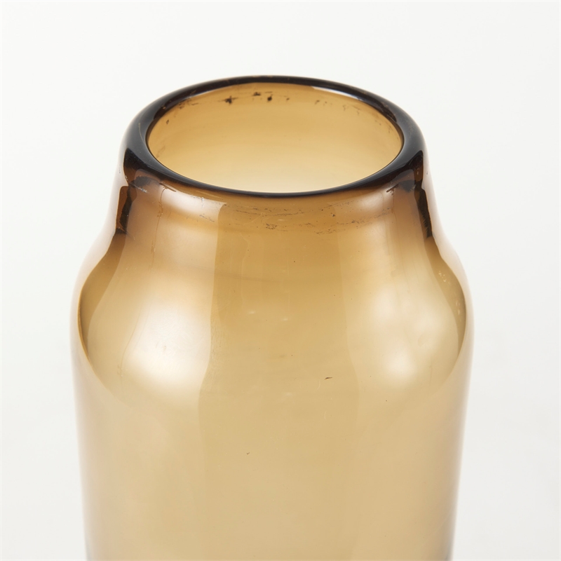 Mercana Amrita 4.8L X 4.8W X 16.0H Golden Brown Glass Vase