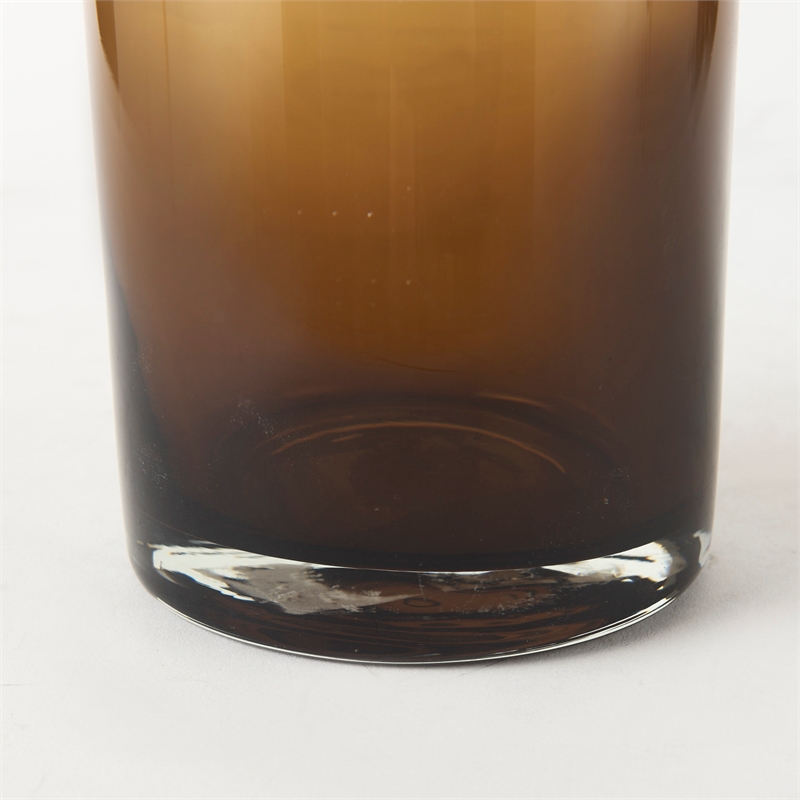 Mercana Amrita 4.8L X 4.8W X 16.0H Golden Brown Glass Vase