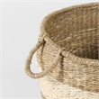 Mercana Bradley Light Brown W/Striped Seagrass Basket W/ Handles in Set Of 2