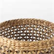 Mercana Dakota Medium Brown Seagrass Round Basket in Set Of 3