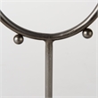 Mercana Elio 7.5L X 3.0W X 13.2H Small Studded Hoop Object in Gunmetal