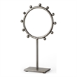 Mercana Elio 7.5L X 3.0W X 13.2H Small Studded Hoop Object in Gunmetal