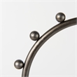 Mercana Elio 8.3L X 3.0W X 15.0H Large Studded Hoop Object in Gunmetal