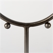 Mercana Elio 8.3L X 3.0W X 15.0H Large Studded Hoop Object in Gunmetal
