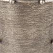 Mercana Elio 9.1H Small Champagne Metal W/Studs Vase in Sage