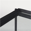 Mercana Trey Black Metal W/Glass Accent Table