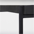 Mercana Trey Black Metal W/Glass Accent Table