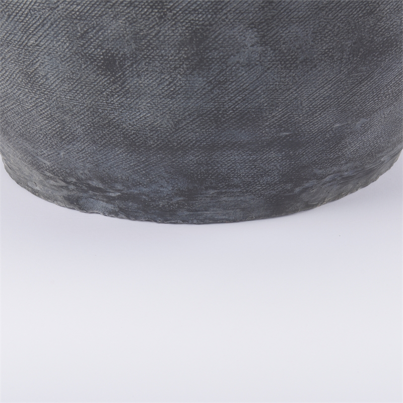 Mercana Zuma 27.2L X 20.5W X 31.9H Dark Gray Ceramic Floor Vase