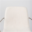 Mercana Sawyer Cream Fabric Wrap Gold Metal Frame Dining Chair