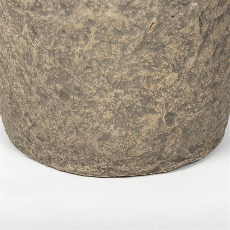 Mercana Rama Large Gray Paper Mache Floor Vase