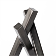 Mercana Bastian Small 8L X 7W Black Metal Abstract Object in Dark Gray