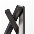 Mercana Bastian Large 9L X 8W Black Metal Abstract Object in Dark Gray