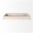 Mercana Horatio 28L X 12W Natural Wood Rectangular Serving Tray in Brown