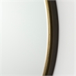 Mercana Piper 35.8L X 1.0W X 35.8H Small Gold Metal Round Wall Mirror