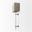 Mercana Kinsley Beige Shade W/Transparent Body Wall Sconce